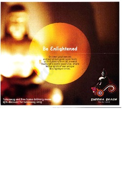 Scanned takeaway menu for Buddha Beach Thai Restaurant