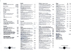 Scanned takeaway menu for Cafe Luna Rosso
