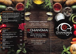Scanned takeaway menu for Chiangmai Thai