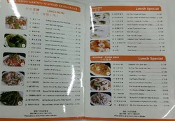 Scanned takeaway menu for Chiu Chou Garden