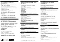 Scanned takeaway menu for Eat Love Pizza