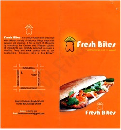 Scanned takeaway menu for Fresh Bites – Closed