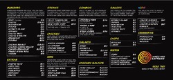 Scanned takeaway menu for Hurricane’s Express