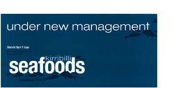 Scanned takeaway menu for Kirribilli Seafoods