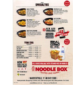 Noodle Box, Leabrook, SA - GrubFinder
