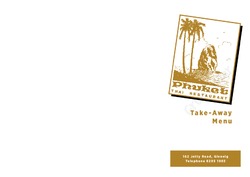 Scanned takeaway menu for Phuket Thai Restaurant