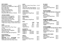 Scanned takeaway menu for Silver City Chinese Restaurant