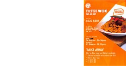 Scanned takeaway menu for Tastie Wok