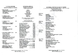 Scanned takeaway menu for Temasek Restaurant