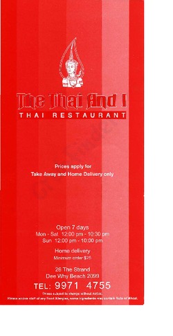 The Thai & I Restaurant - GrubFinder