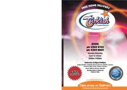 Scanned takeaway menu for Turkish Pide House