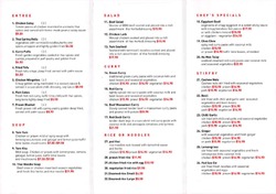 Scanned takeaway menu for Always Thai