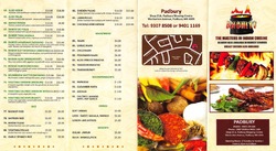 Scanned takeaway menu for Anghiti Indian