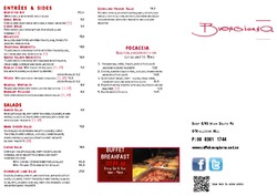 Scanned takeaway menu for Caffe Buongiorno