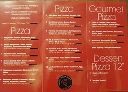 Scanned takeaway menu for Elliot Pizza boyz
