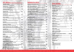 Scanned takeaway menu for Katsu Japanese