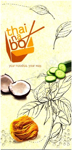 Scanned takeaway menu for Thai In A Box – Bondi